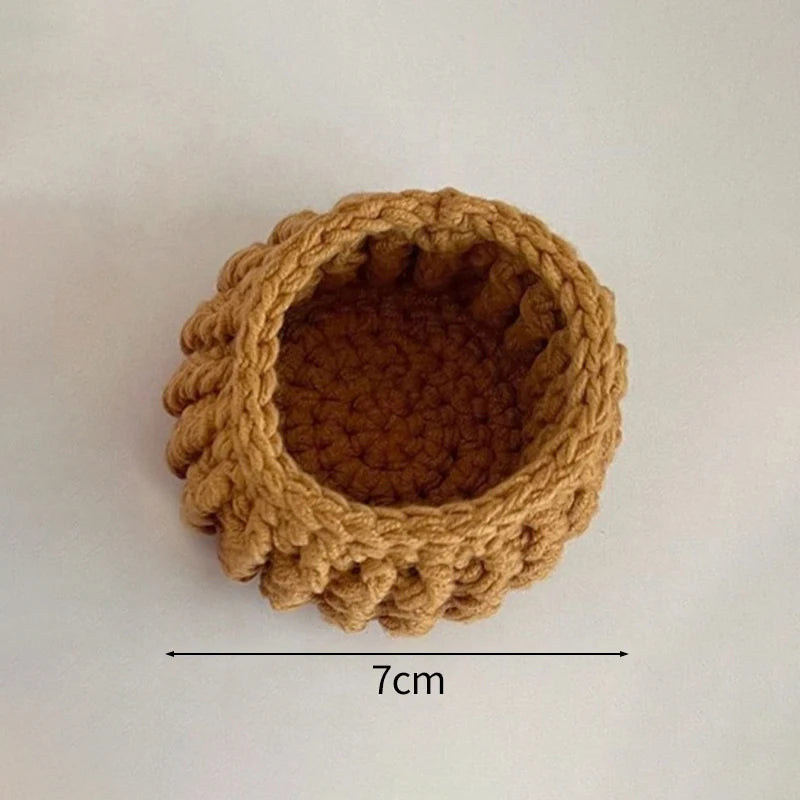 Rose Flower Crochet Style Coaster for Coffee Tables Kitchen Decor and Thoughtful Gifts