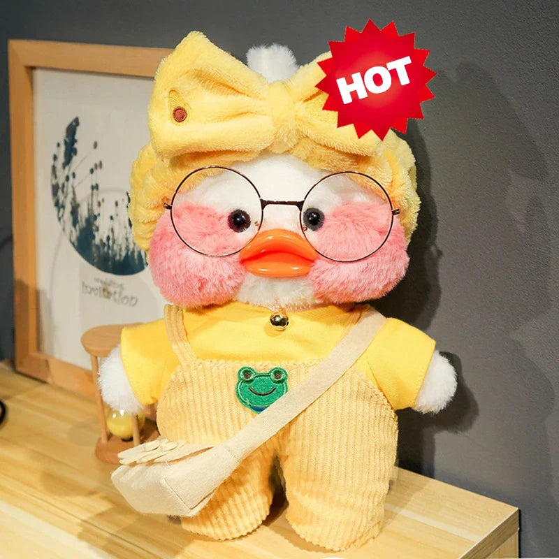 New plush Cute Lafan Duckes Cafe Duckes 30cm Doll Plush Toy Stuffed Soft Doll Kawaii Animal Pillow Birthday Gift for Kids