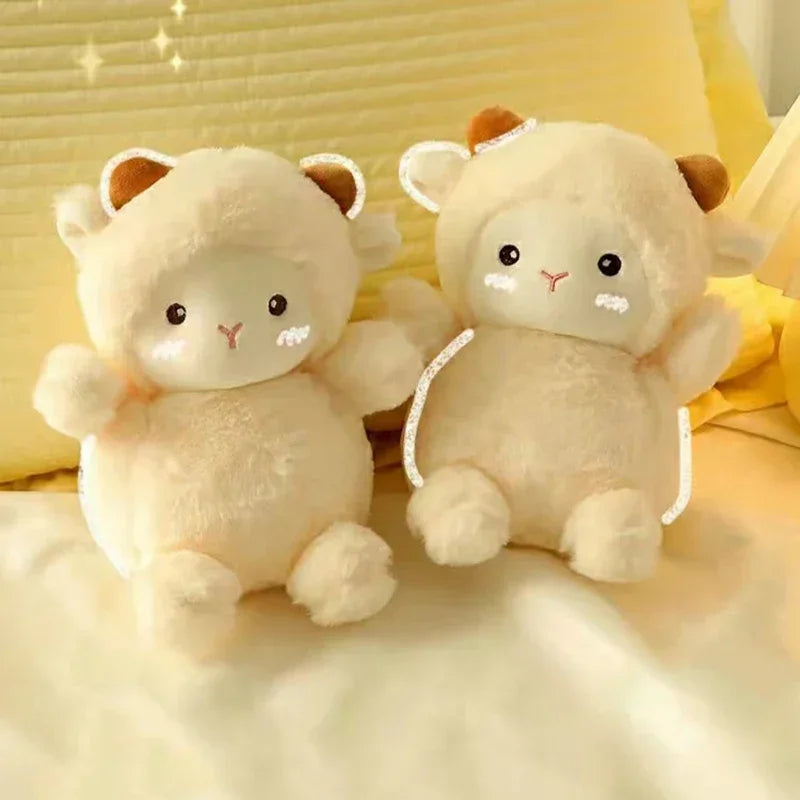 25CM Super Cute Sheep Plush Doll | Kawaii Rabbit & Alpaca Stuffed Animals | Soft Plush Toys & Pillows for Birthday/Wedding Party Decor & Throws