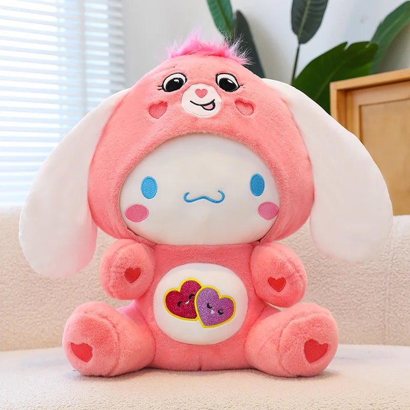 Meet the Dreamy Sanrio x Care Bears Crossover Plushies: 30cm of Rainbow Magic!