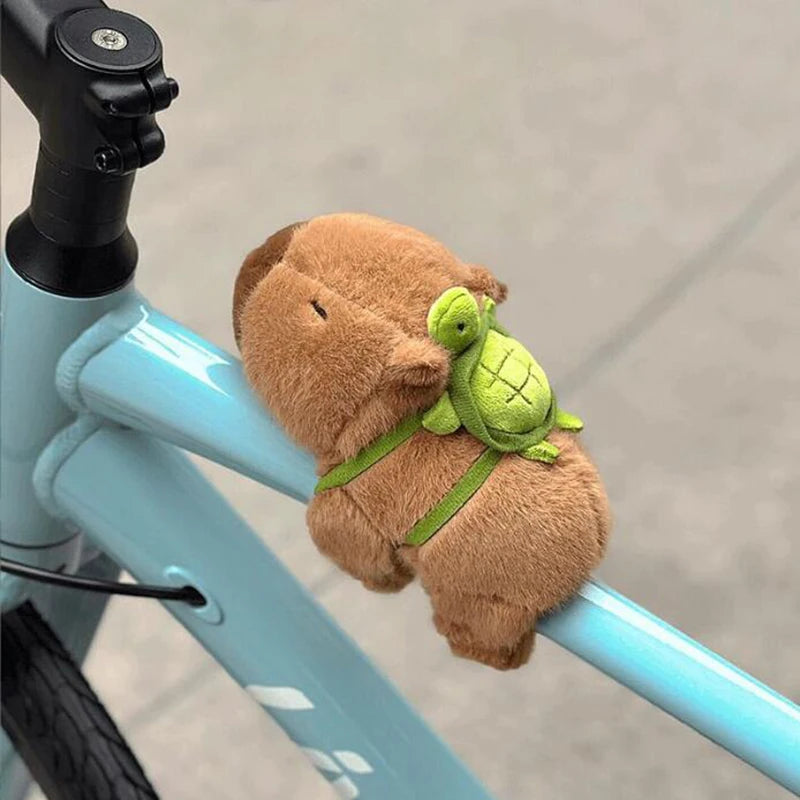 Capybara Plush Papa Circle Simulation Anime Fluffty Stuffed Animals Wrist Hug Plush Soft Doll Birthday Teenager Gift Toys