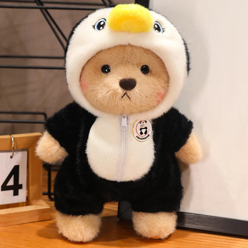 Kawaii Giant Bear Cosplay Panda Doll Creative Plush Toy Cartoon Zoo Animal Plushie Throw Pillow Birthday Xmas Gift Home Decor
