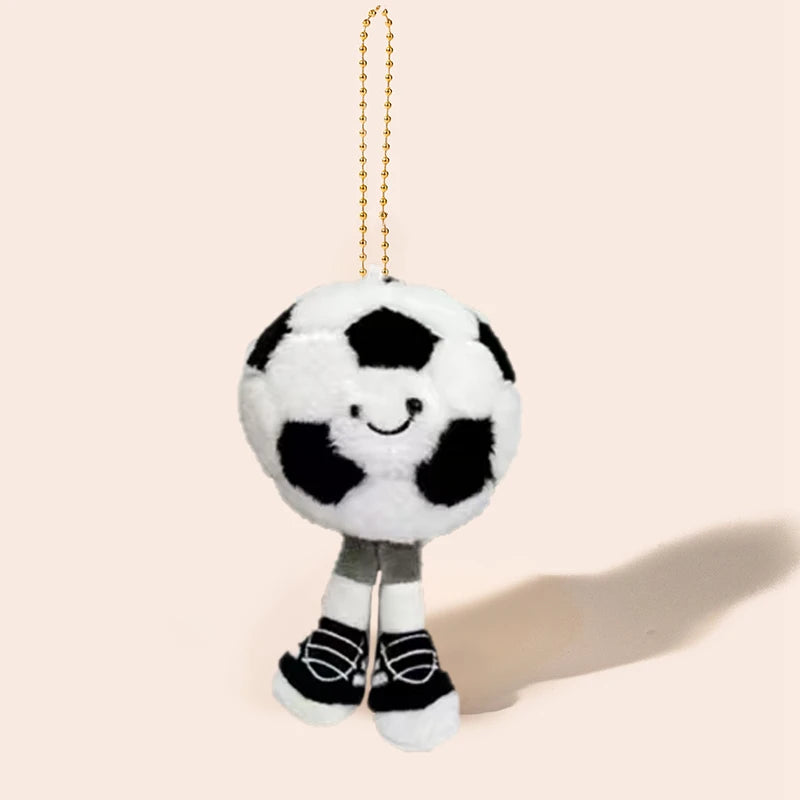 Cute and creative cartoon sports game ball pendant planet plush toy tennis doll fun claw machine