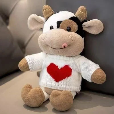 Cute Cow Plush Toy Rag Doll for Girlfriend Children's Toys Gifts Plush Toys Pillow Plushie Stuffed Animal Patung Dolls