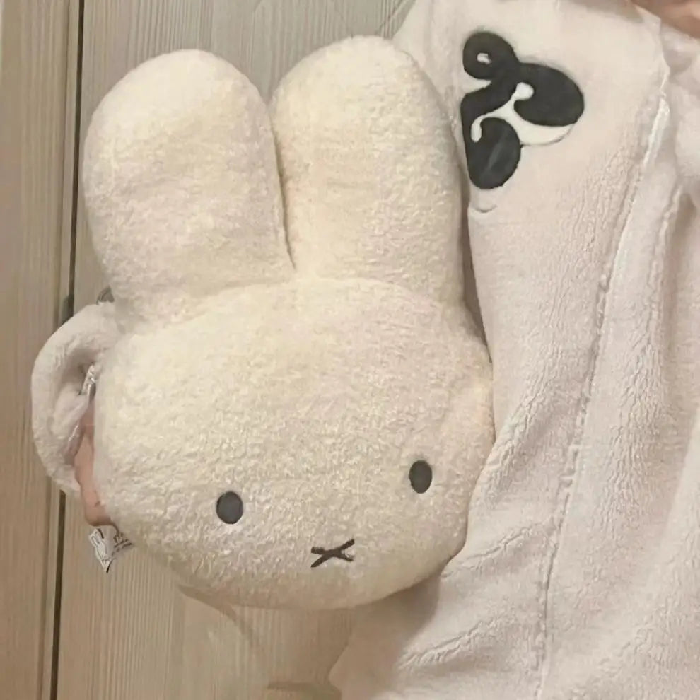 Miffy Black eyes Cute Doll Plush Toy Kawaii Bed Pillow soft comfortable Sofa Cushion Pillow Gift toys for Girl and Boy