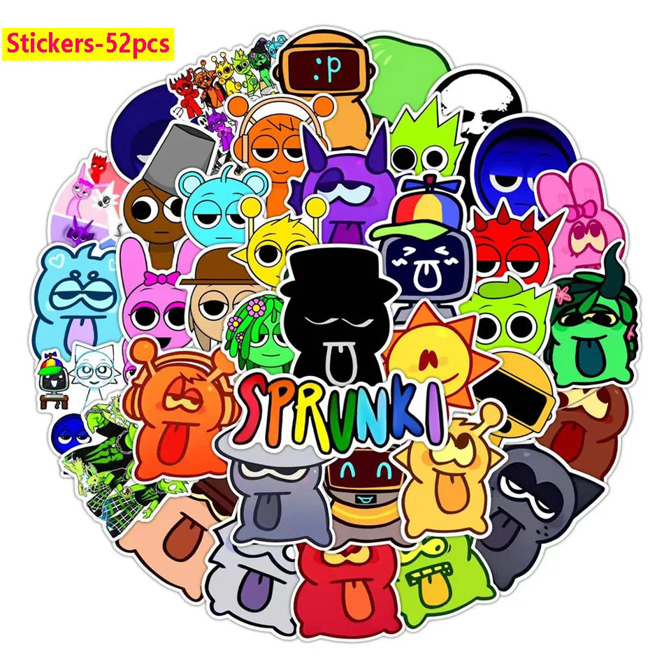 New 20PCS Sprunki Plush Toys Sprunki Plush Doll Sprunki Game Cartoon Pillow Kids Birthday Gifts Stuffed Dolls Christmas Gift