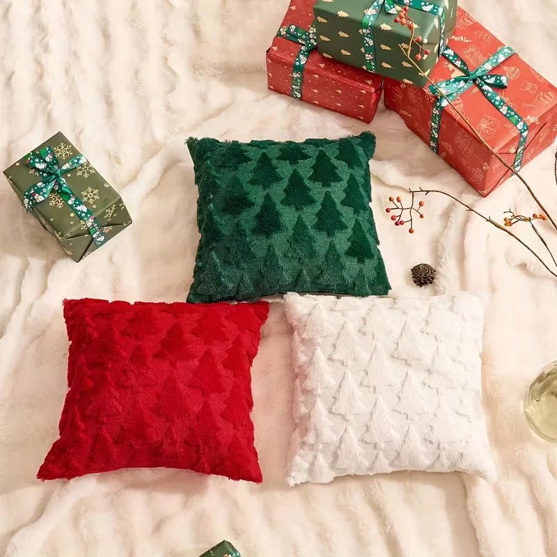 Evergreen Christmas Tree Pillow Cover – 45 × 45 cm