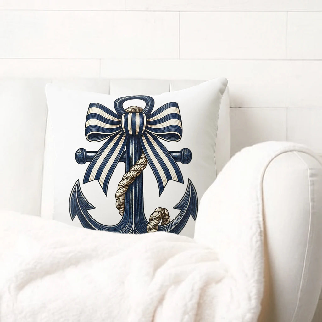 Midnight Cottage Printed Pillow Cover – 44 × 44 cm