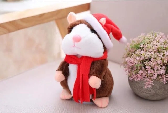 Cute Talking Hamster Speak Talk Sound Record Repeat Stuffed Plush Animal Kawaii Talking Hamster Mouse Toys For Children Gifts