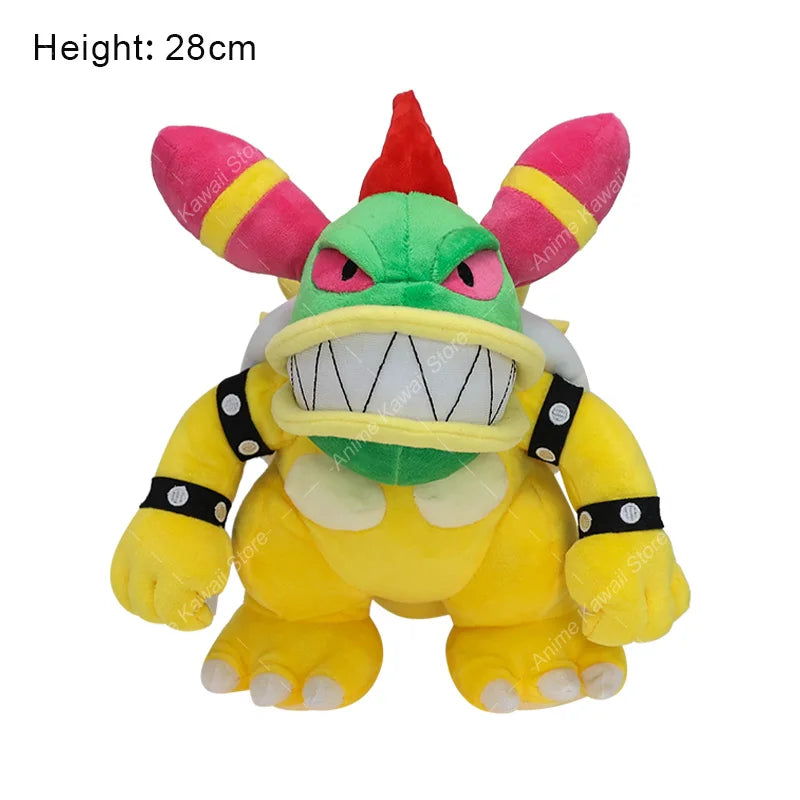 Bowser Bros Plush Toys King Koopa Bowser King JR Anime Cartoon Soft Stuffed Plush Toy Dolls For Children Birthday Christmas Gift