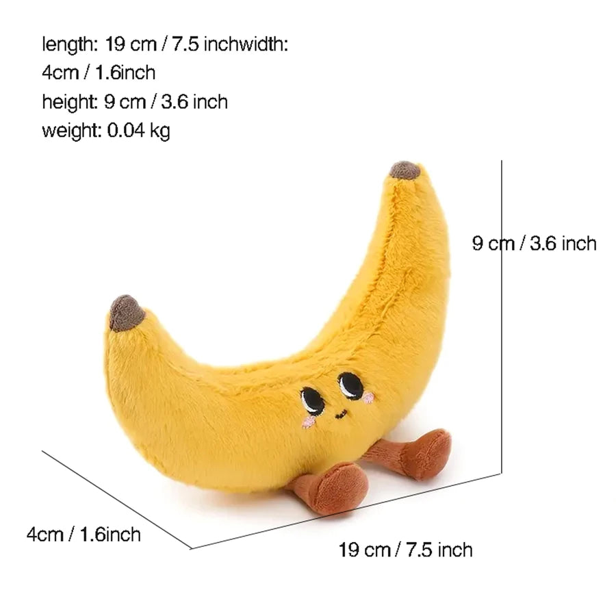 1PC Simulated Stuffed Fruit And Vegetable Soft Cute Cartoon Plush Toys Lemon Pumpkin For Baby Kids Appease Soother Toy Gifts