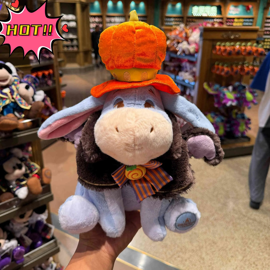 Shanghai Disneyland 2024 Halloween Winnie the Pooh, Piglet, Tigger, and Eeyore Plush Toys & Souvenirs
