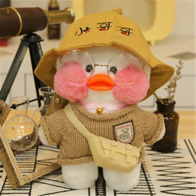 New plush Cute Lafan Duckes Cafe Duckes 30cm Doll Plush Toy Stuffed Soft Doll Kawaii Animal Pillow Birthday Gift for Kids