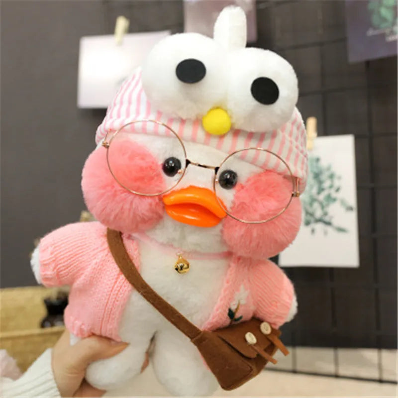 New plush Cute Lafan Duckes Cafe Duckes 30cm Doll Plush Toy Stuffed Soft Doll Kawaii Animal Pillow Birthday Gift for Kids