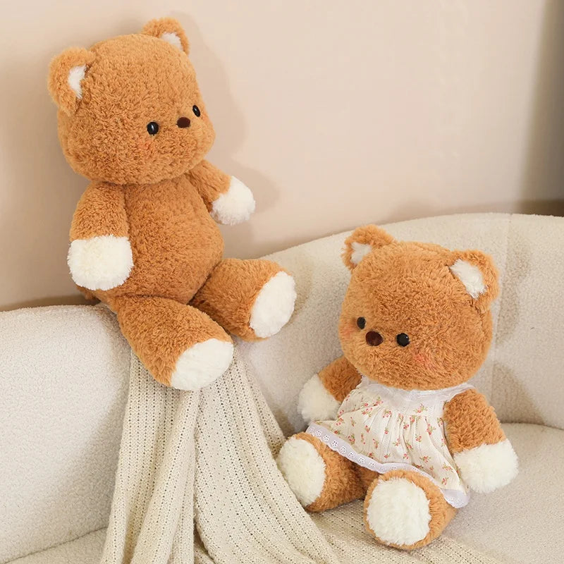 50cm Cute Doll with Clothes That Can Be Removed Rabbit Bear, Elephant, Plush Toy Pillow Doll for Boy and Girl Baby Comfort Doll