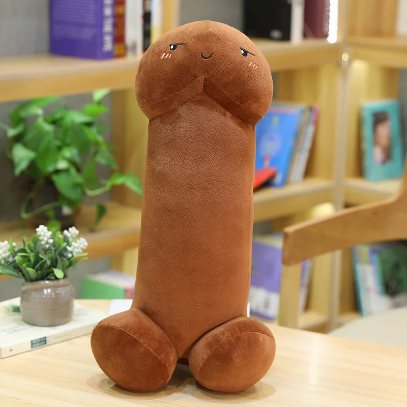 Long Lifelike Penis Plush Toy Stuffed Dick Trick Doll Real-life Penis Expressions Pillow Sexy Toy Lovers Tricky Birthday Gift