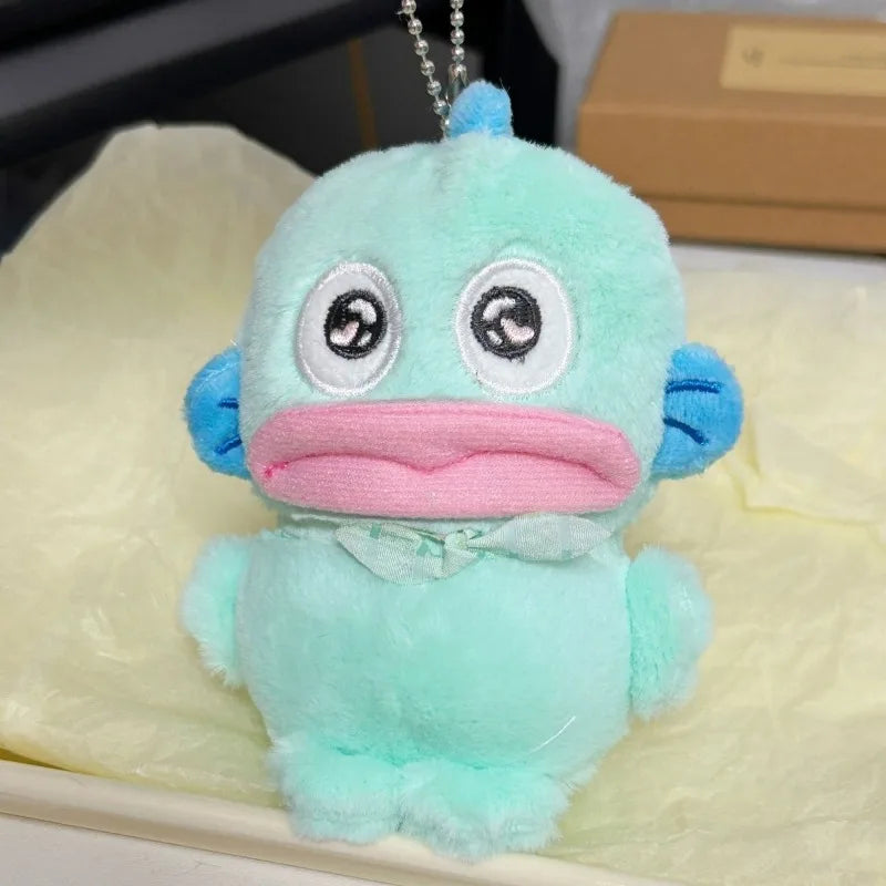 JELLY SIGHT Blue Flannel Plush Keychains - Japanese Movie & TV Themed, CE - Certified, Unisex for 14+y & 18+