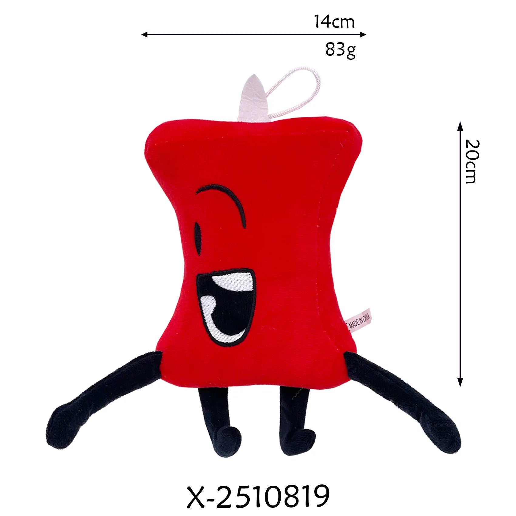 Arrival BFDI Battle For Dream Island Plush Toy 70 Stuffed Doll Soft Animal X Number Blintz Block Marker Stapler French Fries