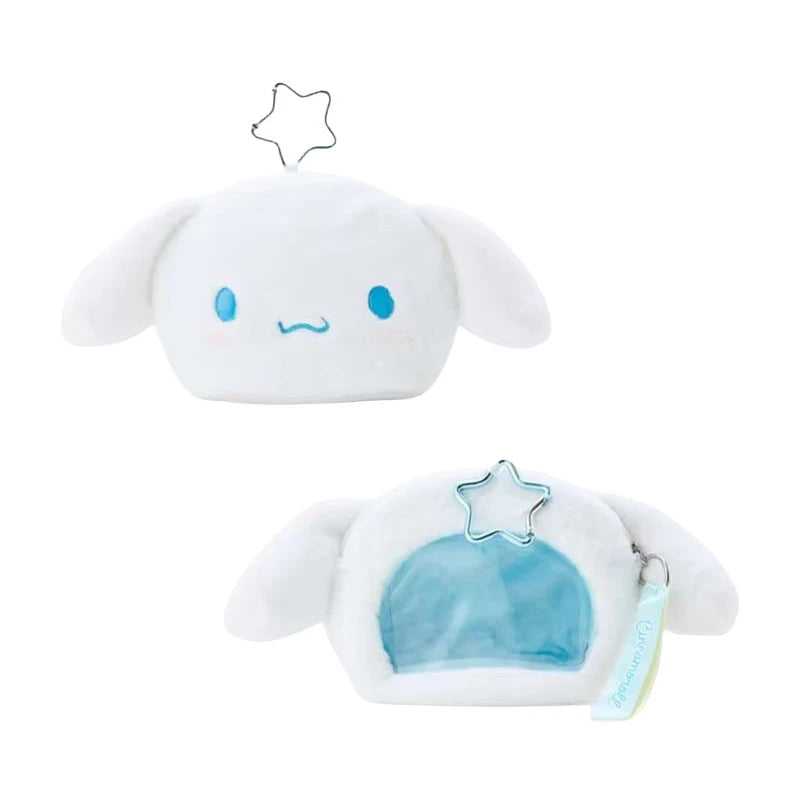 “Sanrio Kuromi My Melody Hangyodon Plush Coin Purse - 16.5cm Cute Stuffed Animal Zero Wallet with Zipper, Heart Clip for Keys/Bags, Kawaii Accessory Organizer for Girls & Fans”