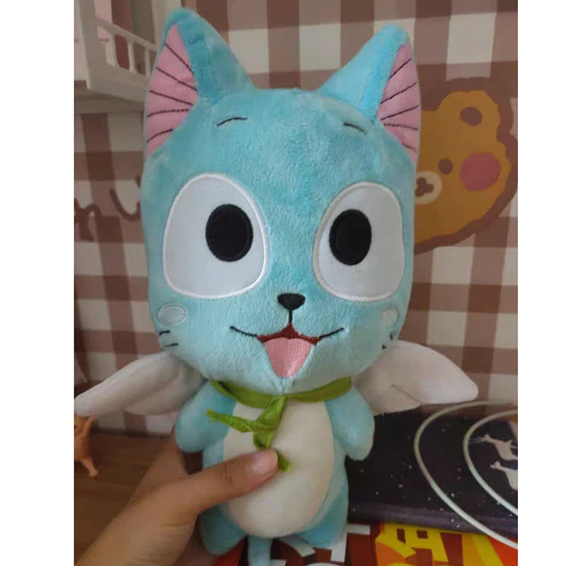 30/40/56cm Harpy Plush Doll Fairy Tail Plush Toy Kawaii Cartoon Blue Cat Doll Sofa Pillow Cushion Child Adult Boy Girl Gift