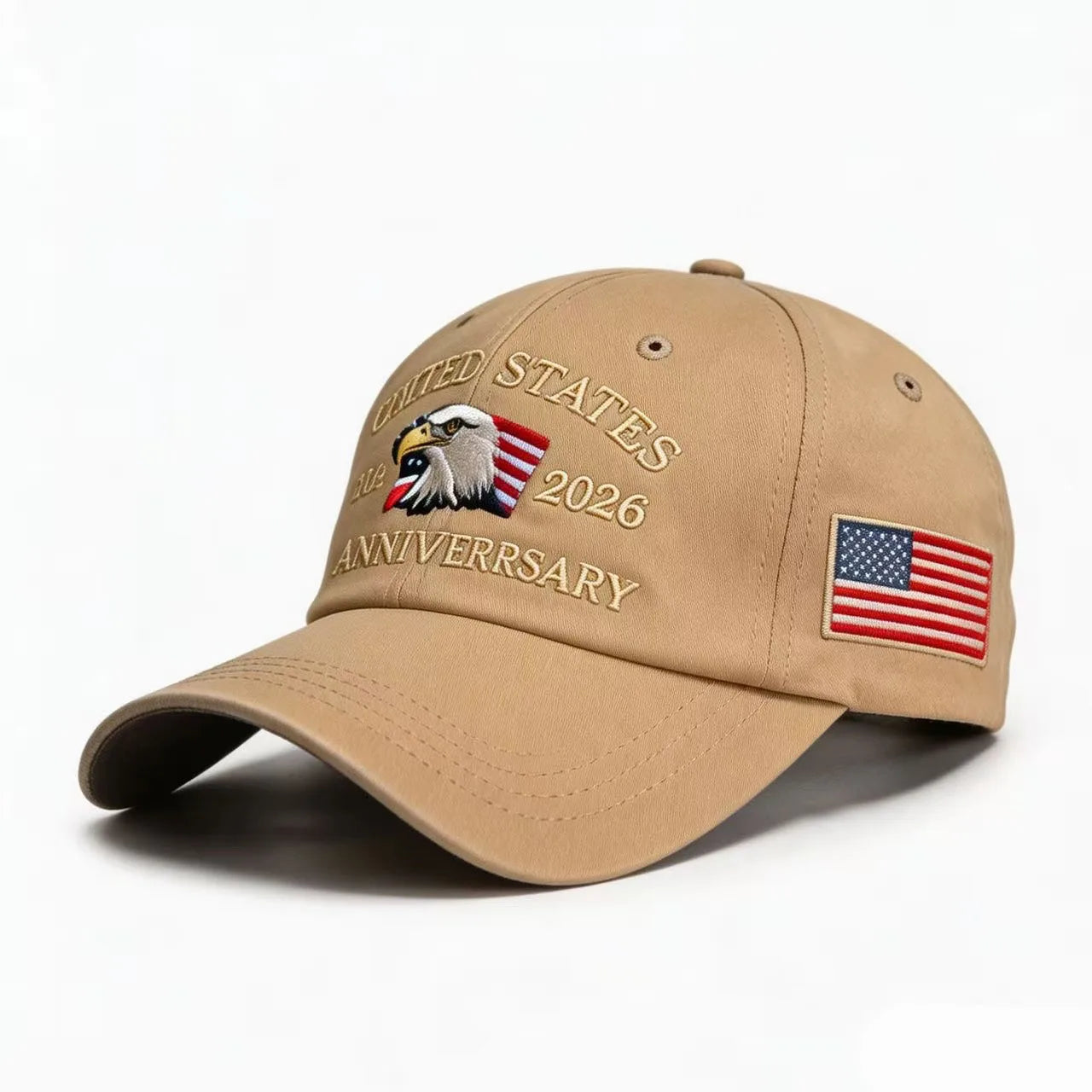 US Semiquincentennial 250th Anniversary Embroidered Baseball Cap | American Eagle & Flag Cotton Dad Hat Unisex