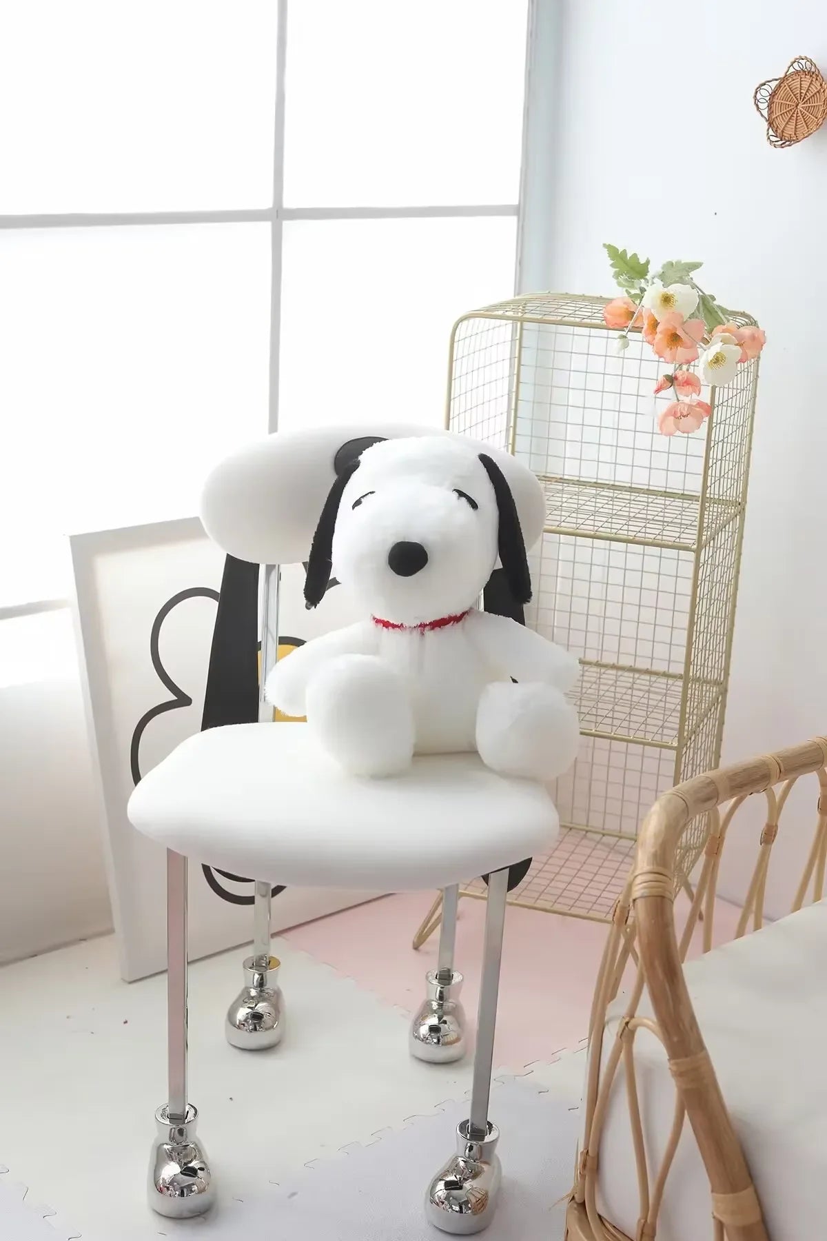 Kawaii Small Size Snoopy Plush Toy White Dog Soft Pillow Stuffed Doll Cartoon Animal Birthday Gifts For Girlfriends Kids Decorat