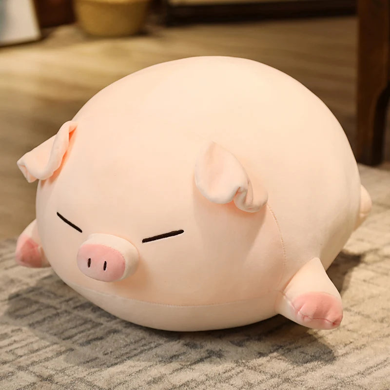 Hot Sale Cartoon Fat  Pink Pig Plush Toy Lovely Soft Animal Pillow Big Doll Stuffed For Boys Girls Birthday Gifts Decoration