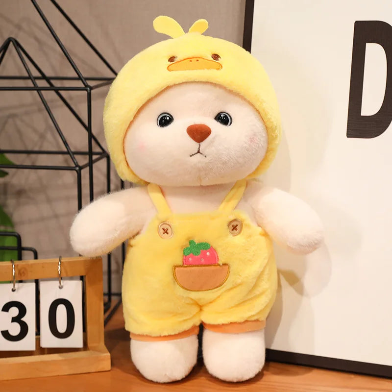 Kawaii Giant Bear Cosplay Panda Doll Creative Plush Toy Cartoon Zoo Animal Plushie Throw Pillow Birthday Xmas Gift Home Decor