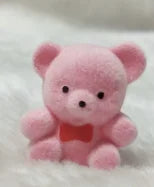 3CM Mini Teddy Bear Plush Toys - Cute Small Stuffed Animals in Pink/Yellow/Blue with Red Bow Tie, Tiny Cuddly Companions for Decor &amp; Gifts