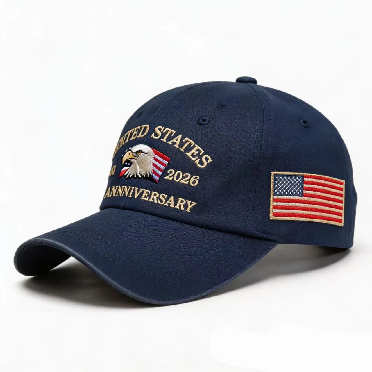 US Semiquincentennial 250th Anniversary Embroidered Baseball Cap | American Eagle & Flag Cotton Dad Hat Unisex