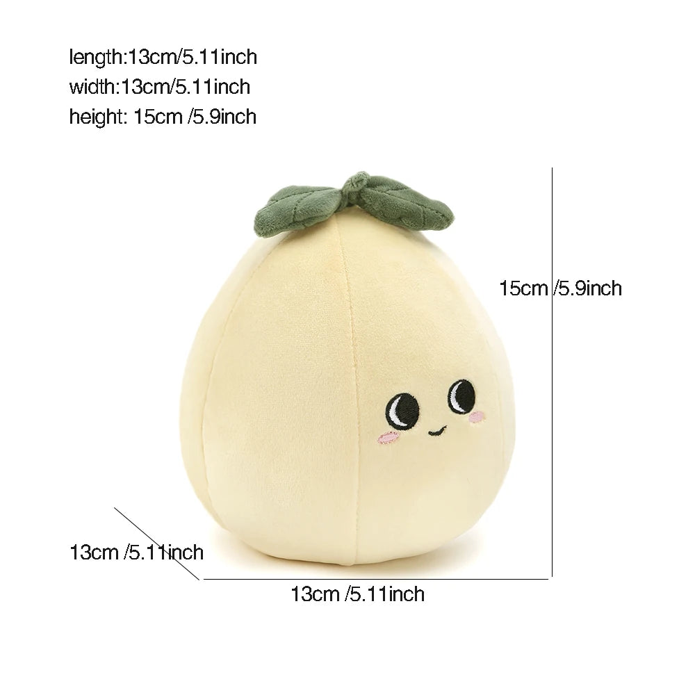 1PC Simulated Stuffed Fruit And Vegetable Soft Cute Cartoon Plush Toys Lemon Pumpkin For Baby Kids Appease Soother Toy Gifts