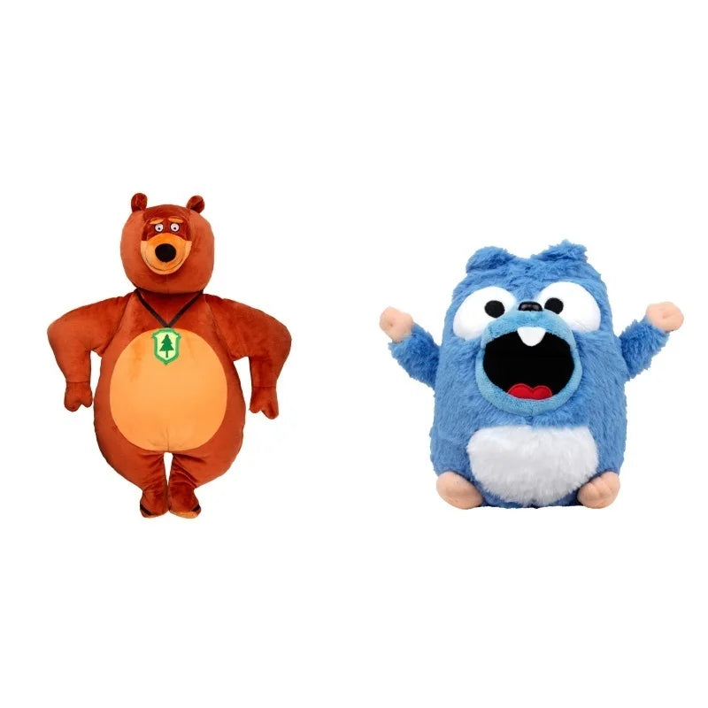 Anime Grizzy & The Lemmings Plush Kawaii Cartoon Grizzly And Lemmings Anime Peripheral Stuffed Doll For Kid Birthday Cute Gifts
