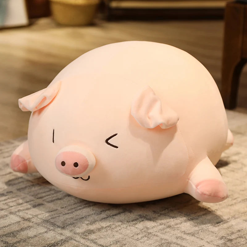 Hot Sale Cartoon Fat  Pink Pig Plush Toy Lovely Soft Animal Pillow Big Doll Stuffed For Boys Girls Birthday Gifts Decoration