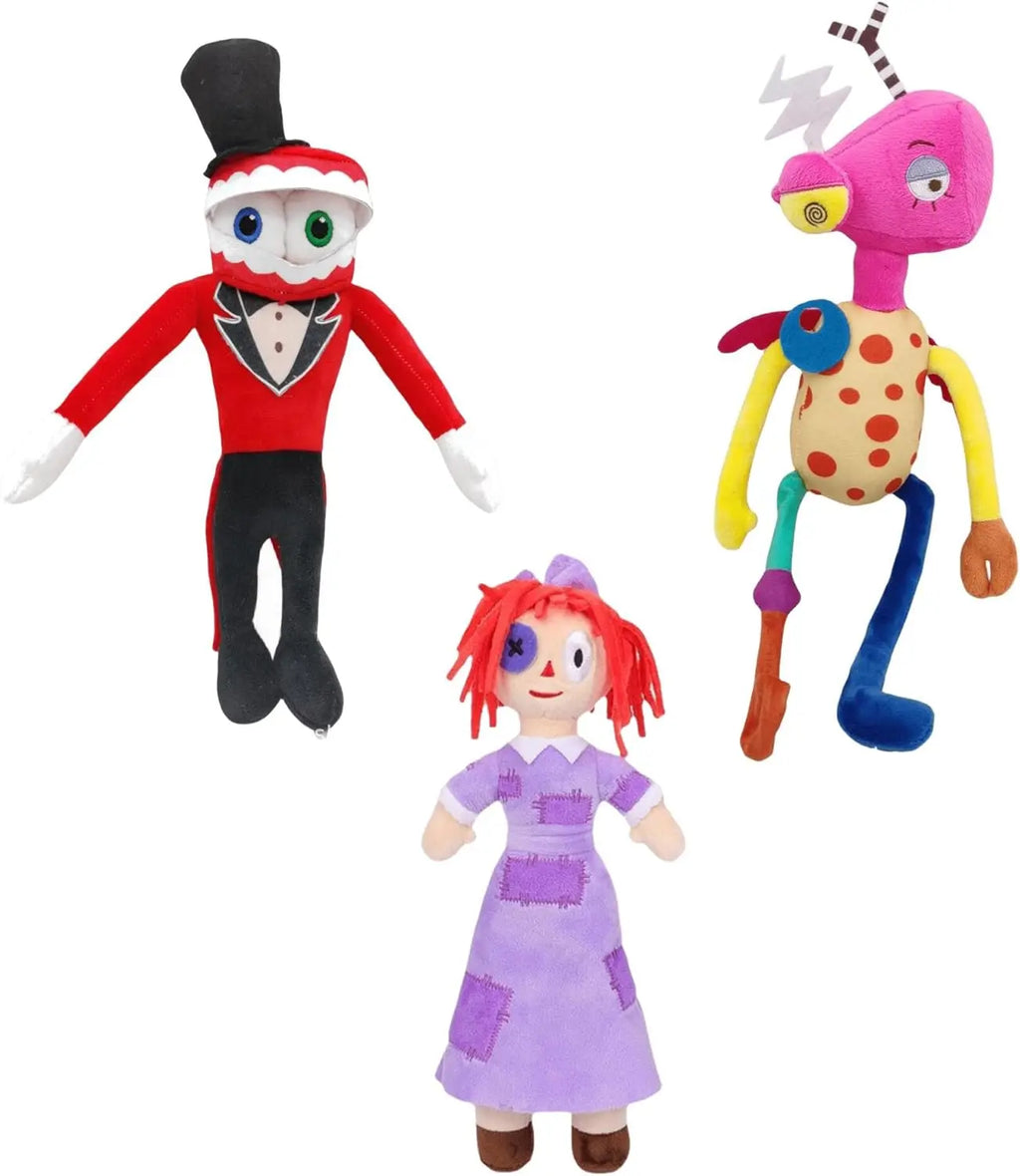 The Amazing Digital Circus Plush Pomni and Jax Plushie Doll Toys Cute Stuffed Animal Birthday for Kids Children Christmas
