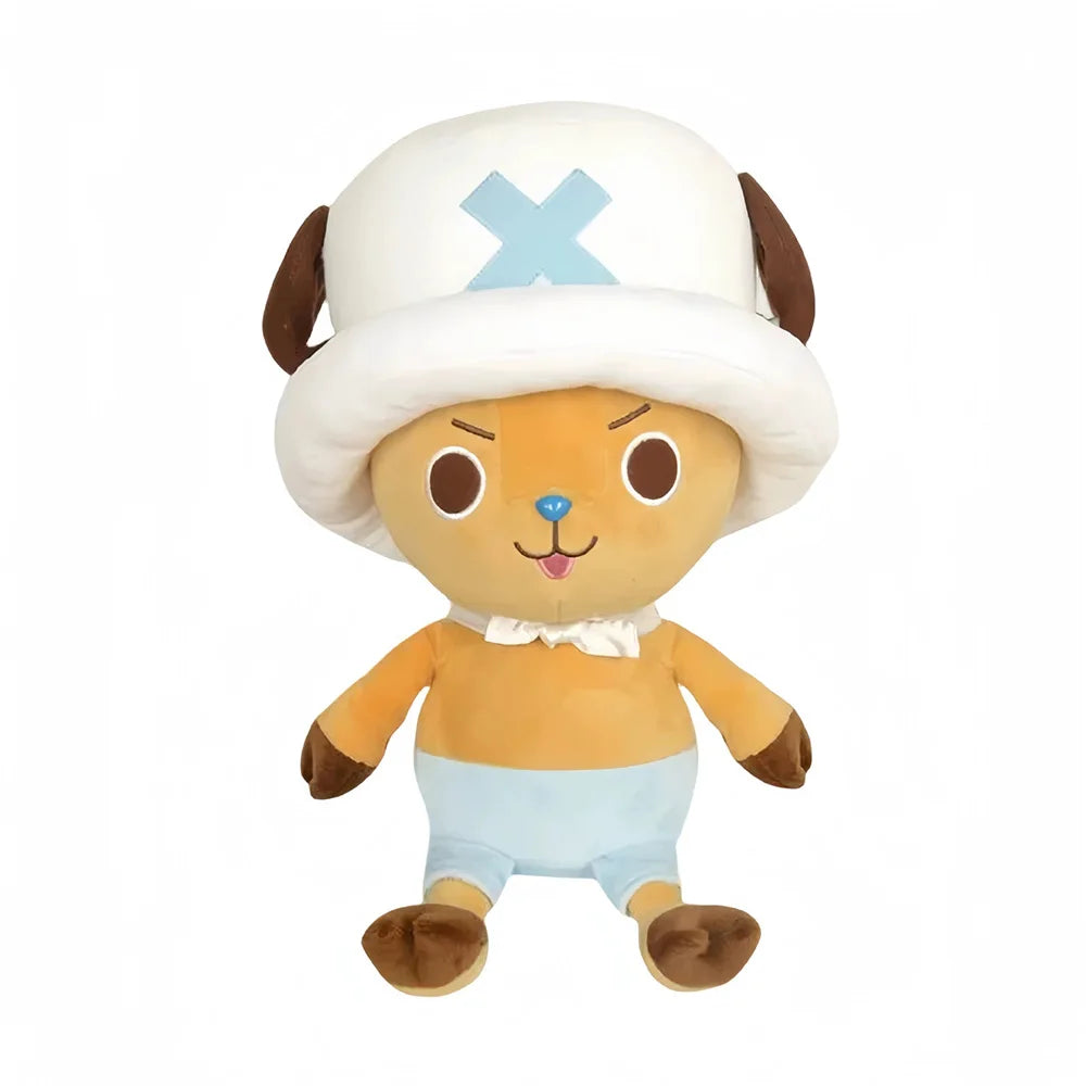 14-30cm/5.5-11.8in Genuine ONE PIECE Stuffed Plush Toy Kawaii Plush Keychain Toy Tony Chopper Soft Stuffed Plush Doll Keychain