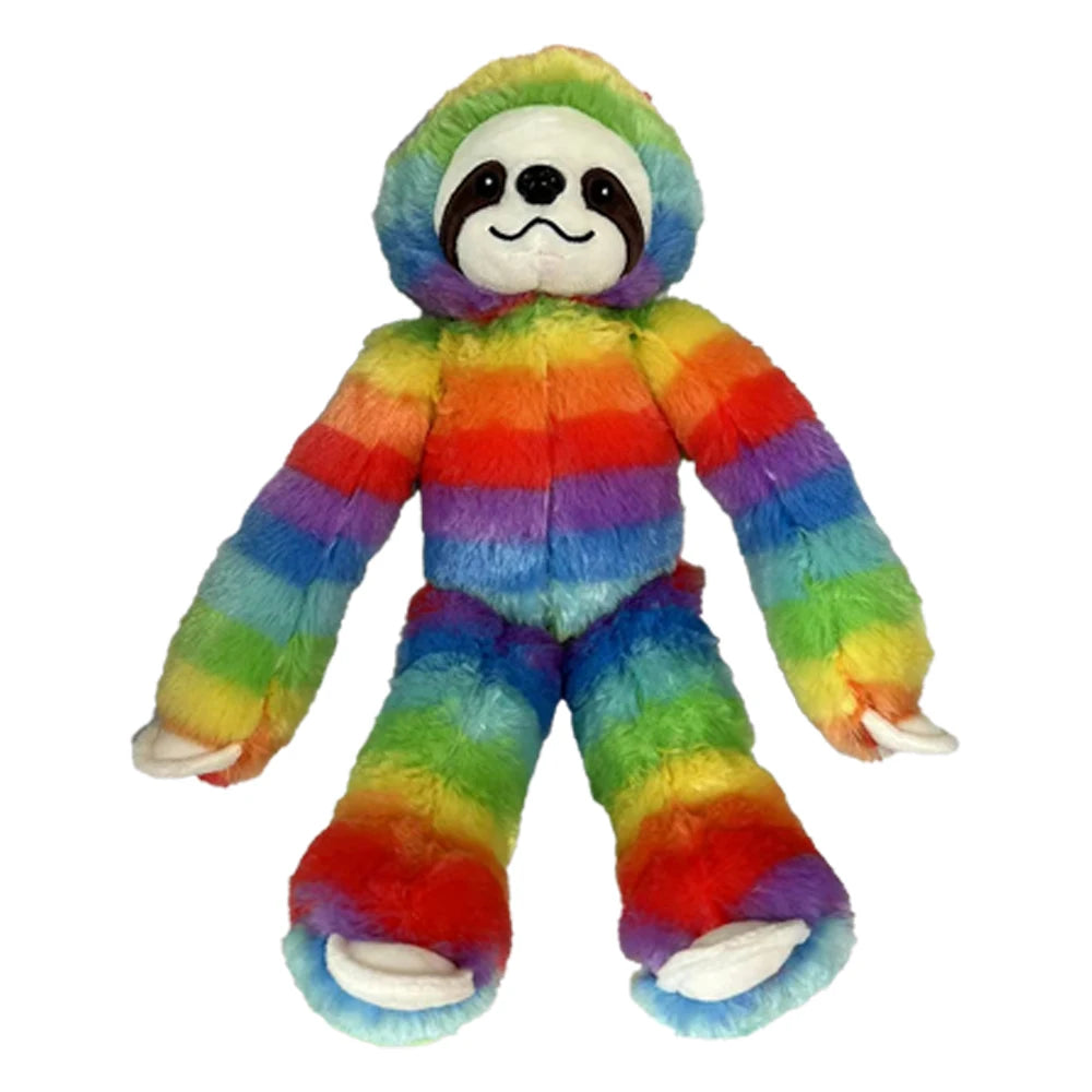 40cm Rainbow Sloth Plush Toys Soft Stuffed Colorful Sloth Dolls Movie Stuffed Animals Birthday Gifts Toys for Kids Home Decor