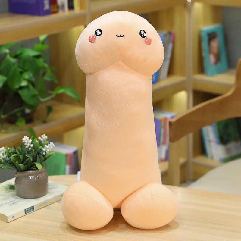 Long Lifelike Penis Plush Toy Stuffed Dick Trick Doll Real-life Penis Expressions Pillow Sexy Toy Lovers Tricky Birthday Gift