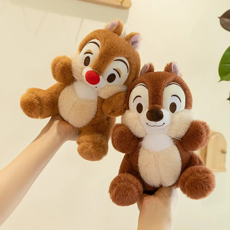 Disney Kawaii Chip 'n' Dale Squirrel Anime Plush Toys 25cm Decorations Stuffed Plush Dolls Lovely Birthday Gift for Friends