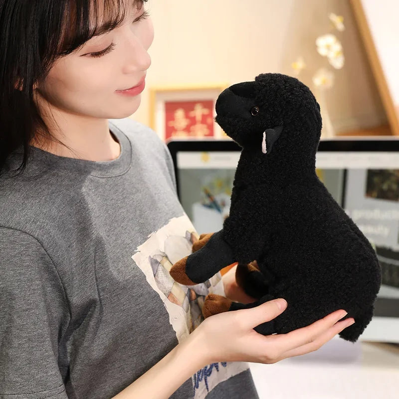 Hot Sale Realistic Sheep Plush Toys Soft Stuffed Standing Sheep Doll Pendants Cute Delicate Keychian Pendants Bags Decor