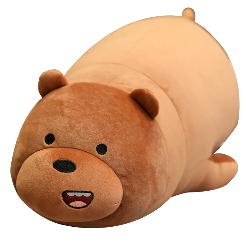 Original The Bare Bears Plush Toys Grizzly Panda Ice Bear Stuffed Doll Kawaii We Bare Bears Plush Peluche Bedside Cushion Gift