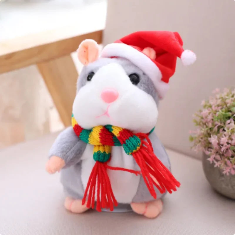 Cute Talking Hamster Speak Talk Sound Record Repeat Stuffed Plush Animal Kawaii Talking Hamster Mouse Toys For Children Gifts