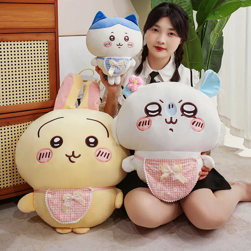 Cartoon Usachi Chiikawa Wear Clothes Plush Toy Jiikawa Hachi Self-deprecating Bear Stuffed Doll Home Decor Pillow Kids Gifts