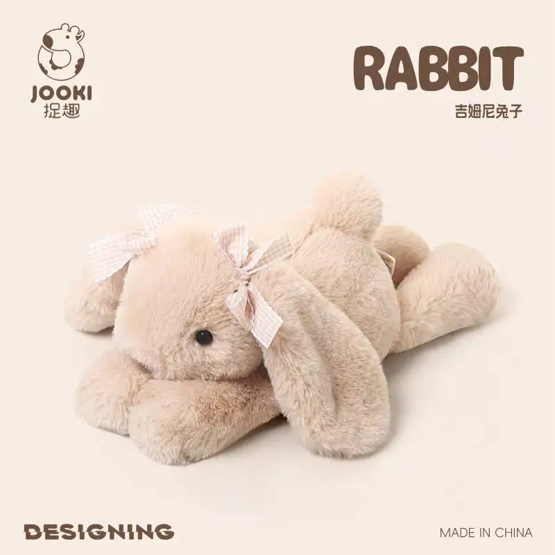 35cm New Simulated Shy Rabbit Doll Stuffed Plush Toy Cartoon Anime Cute Pillow Pillow Pillow Children's Birthday Gift Fun Doll