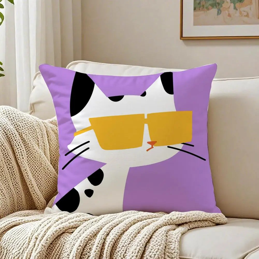 Cartoon Animals Cushion Cover Pillowcase Anti-dustmite living Room Sofa Decor Cushion Room