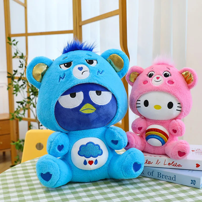 Meet the Dreamy Sanrio x Care Bears Crossover Plushies: 30cm of Rainbow Magic!