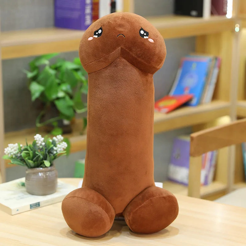 Long Lifelike Penis Plush Toy Stuffed Dick Trick Doll Real-life Penis Expressions Pillow Sexy Toy Lovers Tricky Birthday Gift