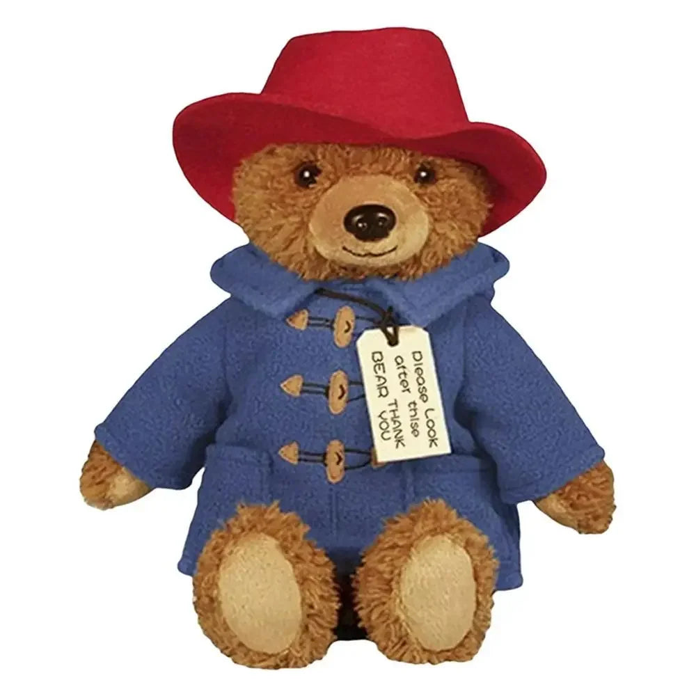Cartoon Pattine Bear action figure Dish Tie Bear plush doll pendant Children's holiday gift bag decoration cute key chain 10cm