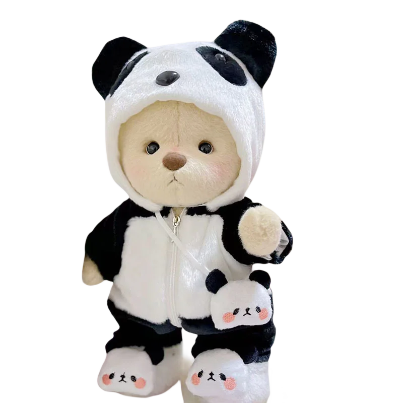 30cm Handmade Teddy Tale Bear Plush Toy Change Dress Baby Crawling Cloth Girl Hug Cuddly Plushie Doll for Girlfriend Gift