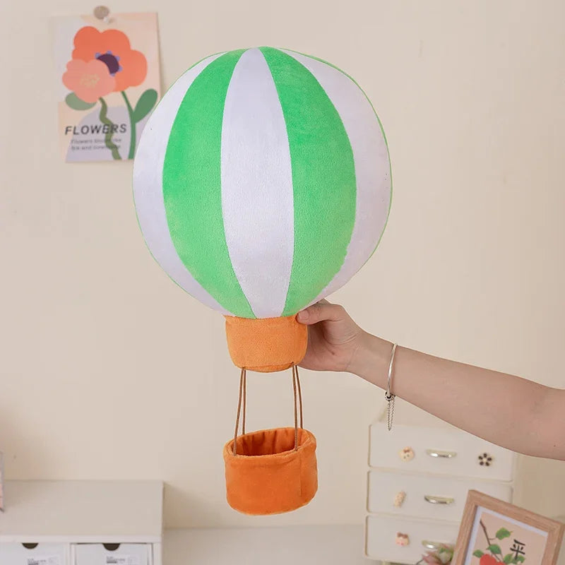 Lifelike Hot Air Balloon Plush Toys Soft Stuffed Colorful Hot Air Balloon Toy Creative Room Decor Funny Children Game Props