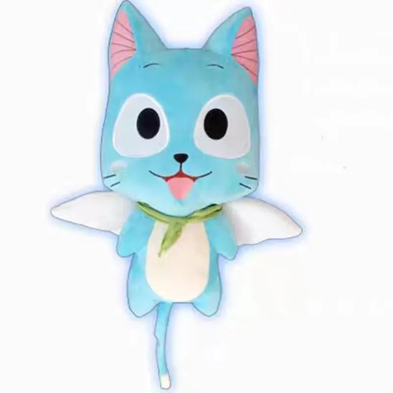 30/40/56cm Harpy Plush Doll Fairy Tail Plush Toy Kawaii Cartoon Blue Cat Doll Sofa Pillow Cushion Child Adult Boy Girl Gift